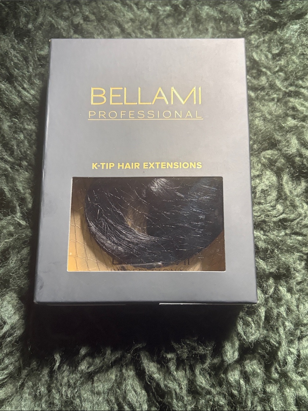 Bellami Professional jet Black K-Tip Hair Extensions new 22 inches 25 g